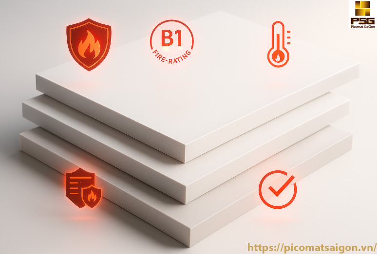 Tấm nhựa PVC chống cháy