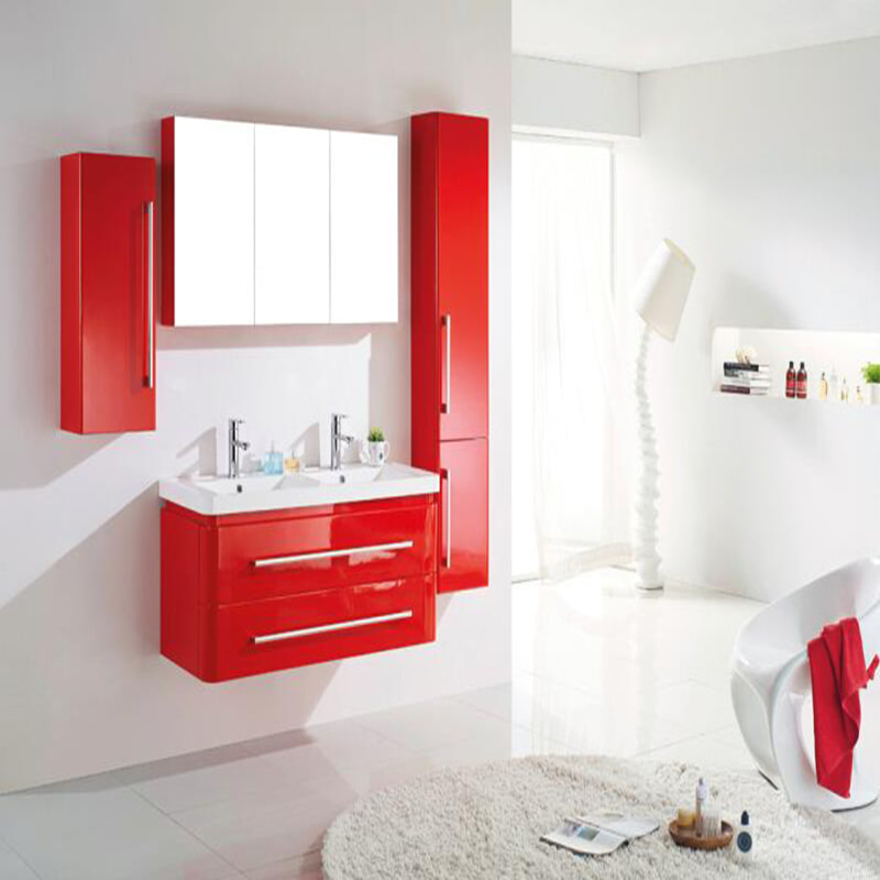 mẫu tủ lavabo nhựa phủ bề mặt Acrylic sáng bóng
