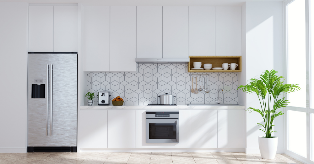 Mẫu tủ bếp nhựa PVC