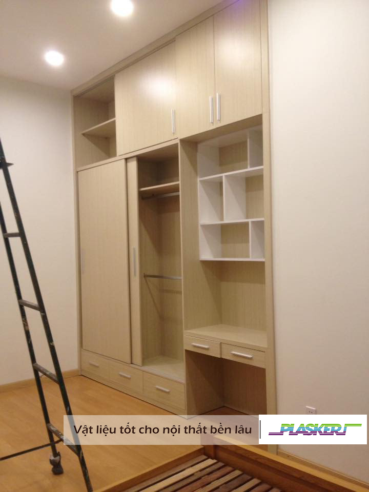 Tấm nhựa PVC làm tủ