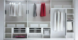 tủ quần áo mở làm từ tấm nhựa pvc