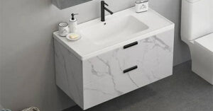 Ưu điểm của tủ lavabo bằng tấm nhựa PVC vân đá