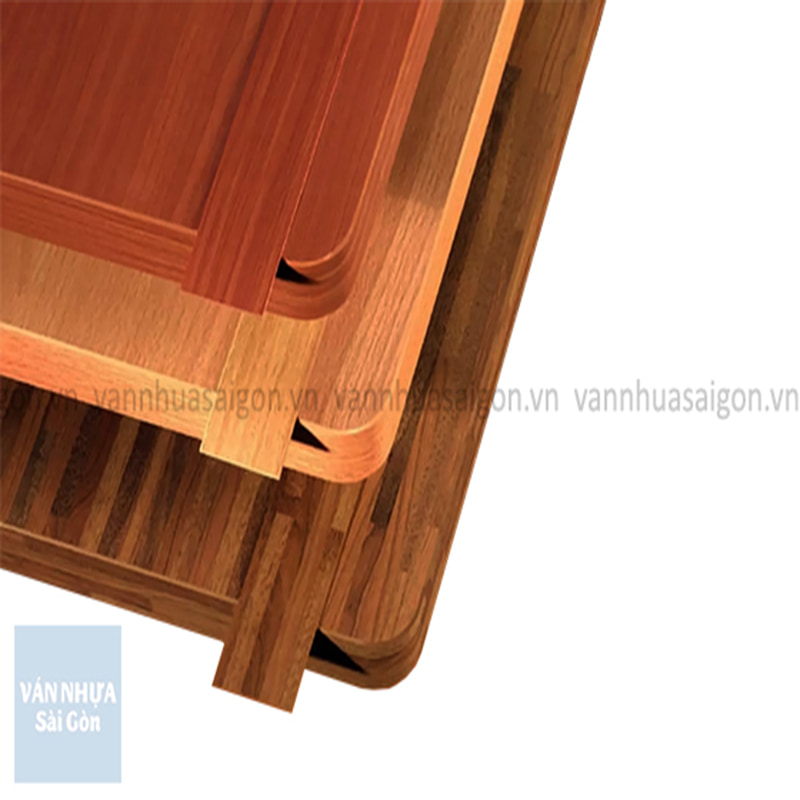 Nẹp viền chỉ dán cạnh tấm nhựa PVC che kín phần mép sau khi gia công phủ bề mặt
