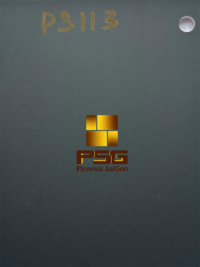 Tấm Nhựa PVC Plasker Phủ Film PVC Xám Công Nghiệp PS113 4 Tấm nhựa PVC PLASKER PHỦ film PVC PS113