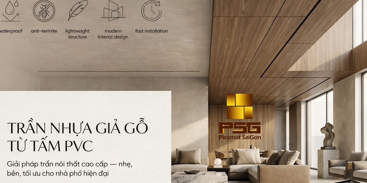 Trần Nhựa PVC Cách Nhiệt Chống Nóng: Hiệu Quả, Điều Kiện Và Cách Chọn 6 Trần nhựa giả gỗ từ tấm PVC, phương án thay thạch cao ở khu vực ẩm