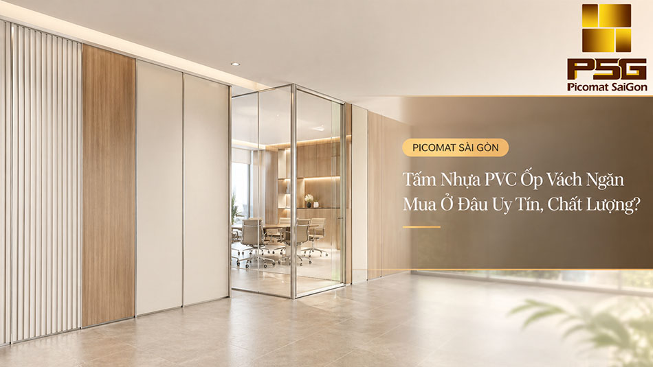 Vách Ngăn Phòng Bằng Tấm Nhựa PVC: Cách Chọn Theo Không Gian, Độ Ẩm Và Kiểu Thi Công 8 Bảng so sánh vách ngăn tấm nhựa PVC với gỗ, thạch cao, kính và compact