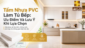 Tấm nhựa pvc làm tủ bếp