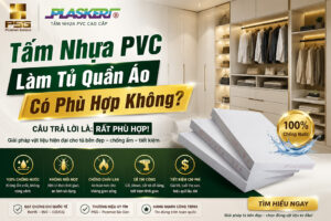 Tấm nhựa PVC Làm tủ quần áo