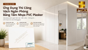 vách ngăn phòng bằng tấm nhựa PVC