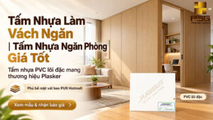 tấm nhựa làm vách ngăn
