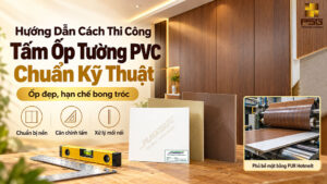 hướng dẫn thi công tấm ốp tường PVC